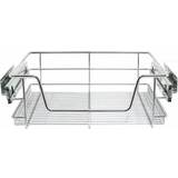 Kukoo 5x Kitchen Pull Out Storage Baskets 600mm Silver
