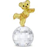 Swarovski Figurines Swarovski Kris Bear: Ready To Disco Yellow Crystal Sculpture 5639875 Figurine