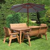 Wood Patio Dining Sets Garden & Outdoor Furniture Charles Taylor HB16 Patio Dining Set, 1 Table incl. 2 Chairs & 2 Sofas