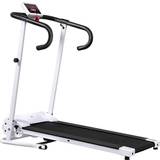 Cheap Treadmills Homcom 1-10Km/h Folding Treadmill Home Running Fitness Machine Silver