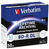 +R - Blu-ray Optical Storage Verbatim M-Disc 5x BD-R DL 50GB 5- Pack
