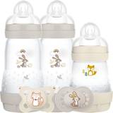 Baby Bottle Feeding Set Mam Colours of Nature Anti Colic Self Sterilising Starter Set Woodland