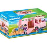 Farm Life Play Set Playmobil Country Horse Transporter with Trainer 71237