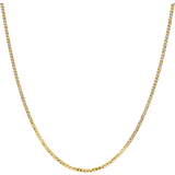 Homebello Beveled Curb Chain Necklace - Gold