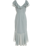 Quiz Stripe Chiffon Midi Dress