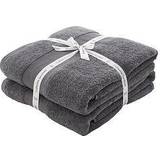 Catherine Lansfield Anti Bacterial Bath Towel Grey, White, Green, Natural, Silver (140x90cm)