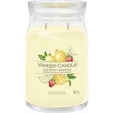 Blue Interior Details Yankee Candle Signature Collection Large &Ndash; Iced Berry Lemonade Scented Candle