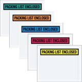 Tape Logic PL432 5 .5 x 10 in. 2 Mil Poly Green Packing List Enclosed Envelopes
