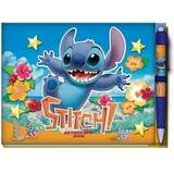 Monogram Stitch Deluxe Autograph Book with Pen