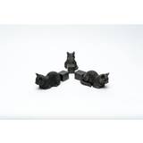 Potties on sale Potty Feet S/3 Antique Bronze Sleeping Cat Stretched Out