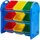 Blue Storage Baskets Kid's Room Liberty House Toys Kids 9 Bin Storage Organiser - Multicolour
