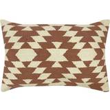 The Linen Yard Jura Woven Geometric Complete Decoration Pillows Brown