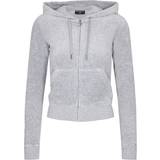 Juicy Couture Jumpers Juicy Couture Classic Velour Robertson Hoodie - Gray Marl