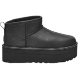 Mini ugg boots UGG Classic Ultra Mini Platform - Black Leather