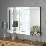 Glass Wall Mirrors The Range Contemporary Angled Wall Mirror 91.4x61cm