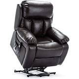 Massage Chairs Chester brown dual rise leather recliner chair