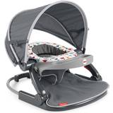 Fisher Price Bouncers Fisher Price Arrows Away On-The-Go Sit-Me-Up Floor Seat In Grey Multi Multi Infant Seat