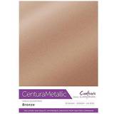 Silk & Crepe Papers Crafter's Companion Centura Metallic A4 Card Bronze 10 sheets