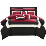 Red Bedspreads Chic Home CS1455-US Duke Pieced Bedspread Red