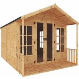 Wood Small Cabins Mercia Garden Products Traditional 216417 (Building Area )