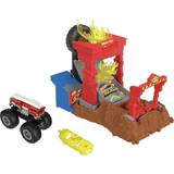 Hot Wheels Toy Vehicles Hot Wheels Monster Truck 5Alarm Fire Crash Challenge Playset