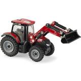 Tomy Building Games Tomy Tomy Toy Cars and Trucks Red 1:64 Case IH Maxxum 145 Tractor With Loader Toy