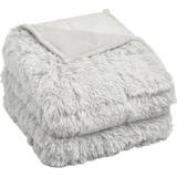 Sienna Fluffy Long Fleece Shaggy Soft Fleece Sensory Weight blanket 8kg Grey (200x150cm)