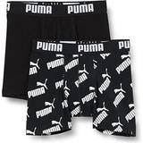 Puma Boy's Aop Boxer 2-pack - Black