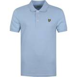 Lyle & Scott Men Polo Shirts Lyle & Scott Plain Polo Shirt - Light Blue