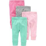 Carter's Baby Girl's Trouser pack-4 - Mint Green/Pink/Grey