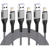 USB A-Lightning 3 Pack 3m