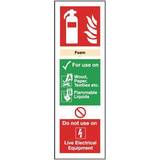 Workplace Signs on sale Sign Fire Extinguisher Foam 300x100mm Self FR08025S