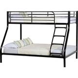 Black Beds & Mattresses SECONIQUE Triple Sleeper Black Bunk Bed 147x200cmcm