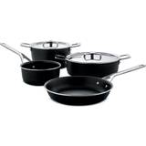 Alessi Cookware Alessi Pots&Pans Cookware Set with lid 6 Parts