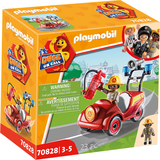 Playmobil Play Set Playmobil Duck On Call Fire Department Mini Car