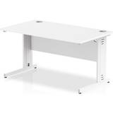 Desk Divider Screens Impulse 1400 800mm Straight Desk White Top