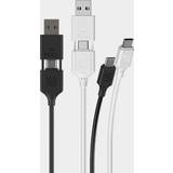 Scosche Strikeline 2-in-1 Charge & Sync Cable, Black