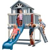 Backyard Discovery Outdoor Toys Backyard Discovery Wooden playhouse with slide and sandb. [Ukendt]