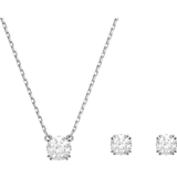Jewellery Sets Swarovski Constella Round Jewellery Set - Silver/Transparent