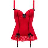 Lingerie & Costumes Sex Toys LoveHoney Plus Size Seduce Me Red Push-Up Basque Set