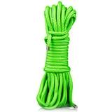 Bondage Ropes Sex Toys Ouch! Glow In The Dark Rope Green