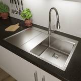 Sauber Steel Inset Kitchen Sink & Drainer 1