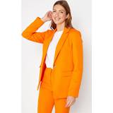 Orange - Women Blazers LTS tall tailored blazer