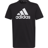 adidas Essential Big Logo Cotton T-shirt - Black/White