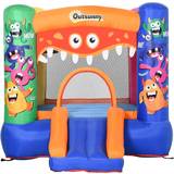 Swings Playground OutSunny 3 in 1 Kids Bouncy Castle