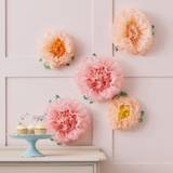 Ginger Ray Tissue Paper Flowers Decoration Afternoon Tea Party 5 Pack