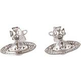 Vivienne Westwood Pina Bas Relief Earrings - Silver/Transparent