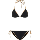 Elastane/Lycra/Spandex Bikini Sets Burberry Vintage Check Triangle Bikini