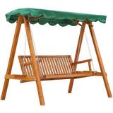 Green Canopy Porch Swings OutSunny Swing Chair