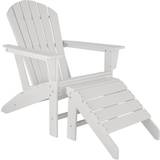 tectake Garden chair with footstool